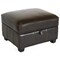 Wholesale Interiors Baxton Studio Agustus Brown Leather Storage Ottoman